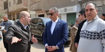محافظ الجيزة يتفقد تطوير محاور كرداسة