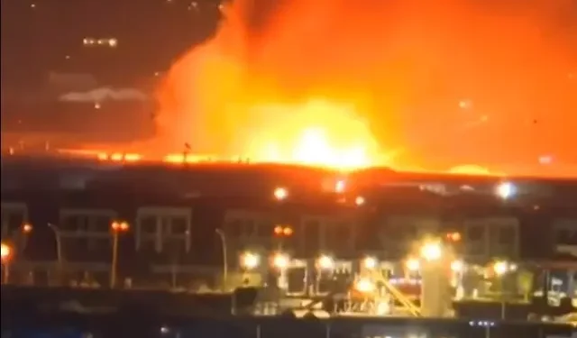 انفجارات قوية تهز محيط مطار أربيل الدولي واندلاع حريق كبير