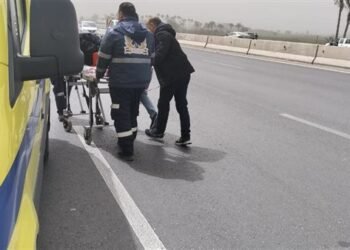 إصابة 11 شخصًا في انقلاب ميكروباص على طريق شبرا – بنها الحر