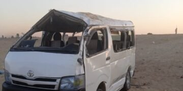 انقلاب ميكروباص أثناء توجهه لحفل زفاف بالغربية وإصابة 10 أشخاص