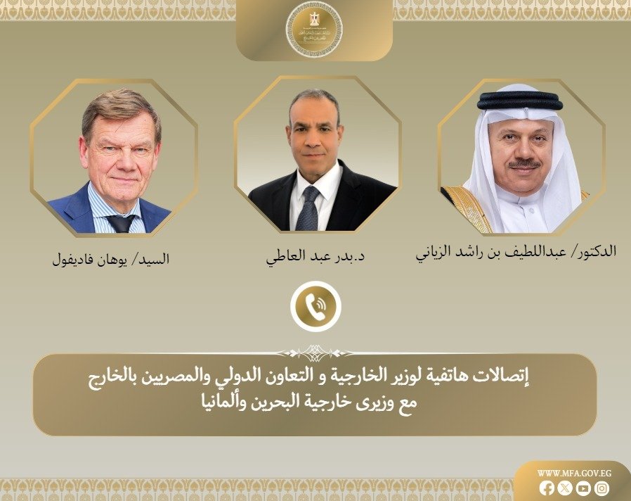 وزير الخارجية المصري يبحث التطورات الإقليمية مع نظيريه البحريني والألماني هاتفياً