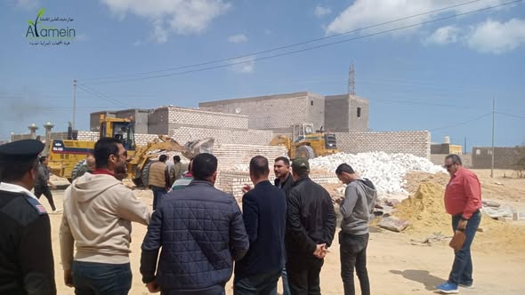 مدينة العلمين الجديدة تنفذ 22 قرار إزالة للتعديات على أراضي الدولة