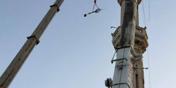 بالتنسيق مع الميناء والمقاولون العرب.. إنهاء أزمة مئذنة مسجد البحر