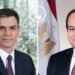 السيسي ورئيس وزراء إسبانيا يبحثان  سبل وقف الحرب