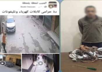 القبض على المتهم بسرقة أسلاك التكييفات بالجيزة بعد تداول فيديوهاته