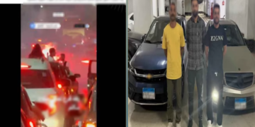 بينهم العريس ..ضبط مشاركين في موكب زفاف عطلوا المرور وأشعلوا ألعاباً نارية