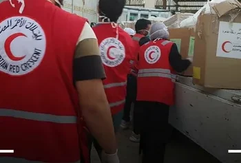 الهلال الأحمر المصري يرسل قافلة «زاد العزة 171» لدعم غزة