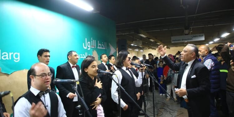 احتفالية فنية لذوي الهمم داخل مترو الأنفاق