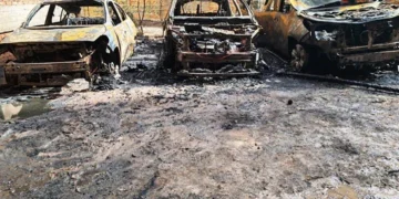 احتراق 10 سيارات في حريق جراج بالزقازيق