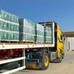 قافلة مساعدات مصرية تضم 181 شاحنة تتجه إلى غزة عبر معبر كرم أبو سالم