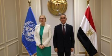 وزير العدل يلتقي مساعد الأمين العام للأمم المتحدة لبناء السلام