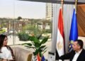 بروتوكول تعاون بين الوزيرة جيهان زكي والمحافظ عمرو لاشين