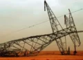 سقوط برج كهرباء بسيدي براني بمطروح بسبب الرياح الشديدة