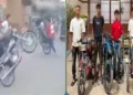 ضبط قائدي دراجات نارية بتهمة أداء حركات استعراضية مُعرضين حياة المواطنين للخطر في بني سويف