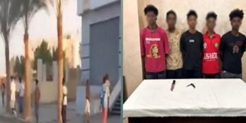 ضبط 5  أجانب بتهمة رشق سيارات المواطنين بالحجارة في المنوفية