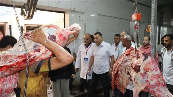 محافظ القليوبية يتفقد مجزر شبرا الخيمة ويعلن الذبح مجانًا خلال عيد الأضحى