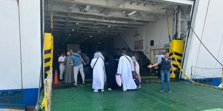 انطلاق أولى رحلات الحج البري من ميناء نويبع البحري لموسم 1447هـ