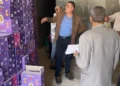 ضبط سلع مجهولة المصدر بحملة تموينية في بني سويف