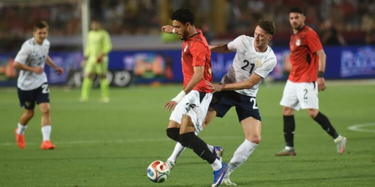 التعادل السلبي يحسم الشوط الأول من ودية مصر وروسيا باستاد القاهرة