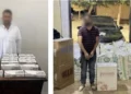 ضبط 12 ألف عبوة سجائر مهربة ومجهولة المصدر بمحافظتي مطروح والجيزة