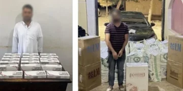 ضبط 12 ألف عبوة سجائر مهربة ومجهولة المصدر بمحافظتي مطروح والجيزة