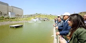 رئيس الوزراء يتفقد معدلات الإنجاز بمشروع حدائق تلال الفسطاط