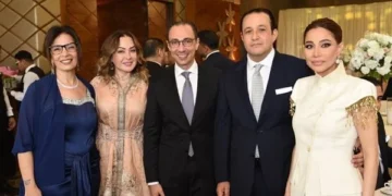 وزيرة الثقافة تحتفل بعقد قران ابنتها جيلان وإشهار وزير الأوقاف