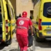 الهلال الأحمر المصري يستقبل الدفعة الـ47 من مصابي غزة