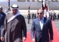 الرئيس السيسي يودّع الشيخ محمد بن زايد بمطار العلمين فى ختام زيارته الأخوية لمصر