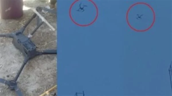 سقوط طائرة درون وسط منازل بقرية عامر في السويس