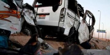 ارتفاع عدد ضحايا حادث تصادم سيارتين أعلى الطريق الدائري الإقليمي بعد كارتة حلوان