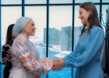 انتصار السيسي تستقبل سيدة الجبل الأسود الأولى بالعلمين
