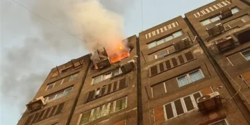 مصرع مسن قعيد في حريق شقة بمصر الجديدة
