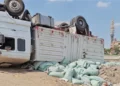 انقلاب سيارة دقيق بطريق طنطا وإصابة شخصين