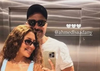 أول ظهور لـ أحمد السعدني وزوجته ميرنا الهلباوي بعد الزواج