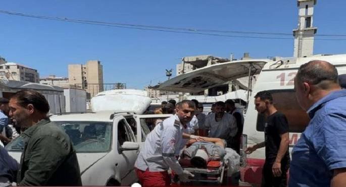 إصابة عدد من الفلسطينيين في قصف إسرائيلي وسط قطاع غزة