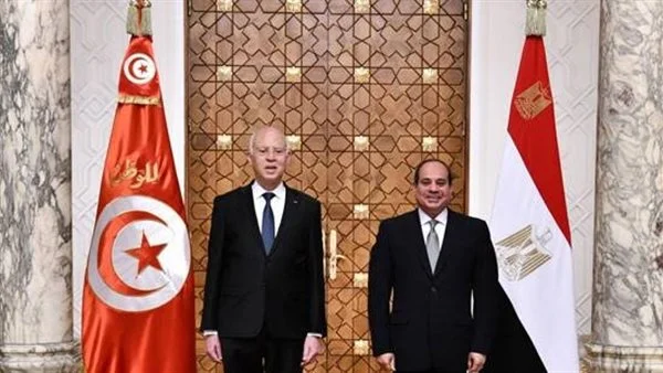 السيسي ونظيره التونسي يشددان على ضرورة تغليب الحلول السياسية والدبلوماسية وخفض التصعيد