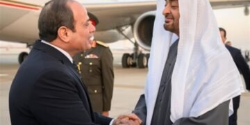 السيسي ورئيس دولة الإمارات يبحثان تطورات القضايا الإقليمية والدولية