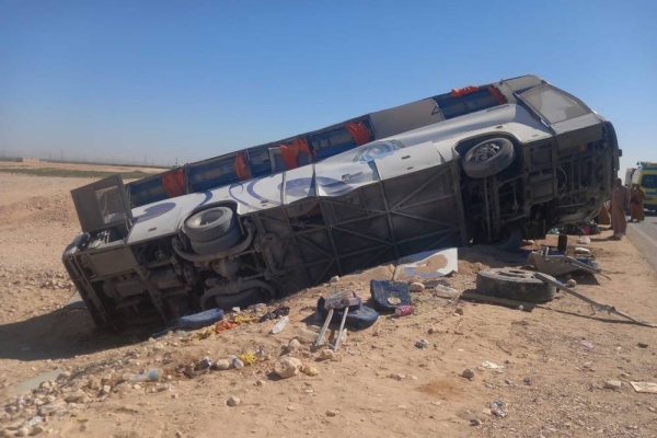 استقرار الحالة الصحية لـ17 طالبًا مصابًا في انقلاب أتوبيس مدرسة دولية بالشروق