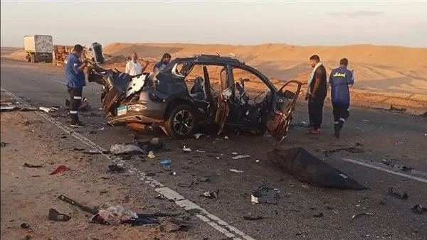 إصابة 3 أشخاص في حادث تصادم على طريق الواحات بالجيزة